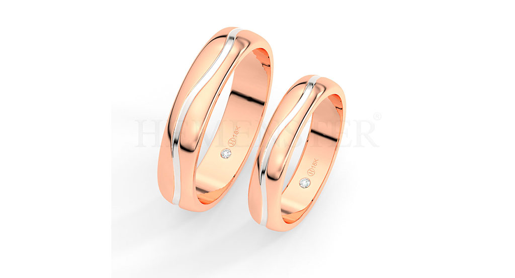 AROS DE MATRIMONIO DE ORO Y DIAMANTES