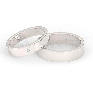 AROS DE MATRIMONIO DE ORO Y DIAMANTES