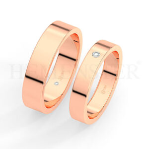 AROS DE MATRIMONIO DE ORO Y DIAMANTES