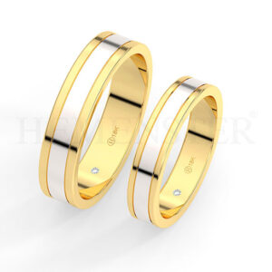 AROS DE MATRIMONIO DE ORO Y DIAMANTES