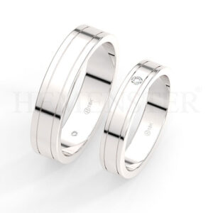 AROS DE MATRIMONIO DE ORO Y DIAMANTES