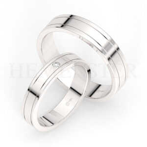 AROS DE MATRIMONIO DE ORO Y DIAMANTES