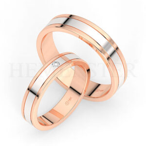 AROS DE MATRIMONIO DE ORO Y DIAMANTES