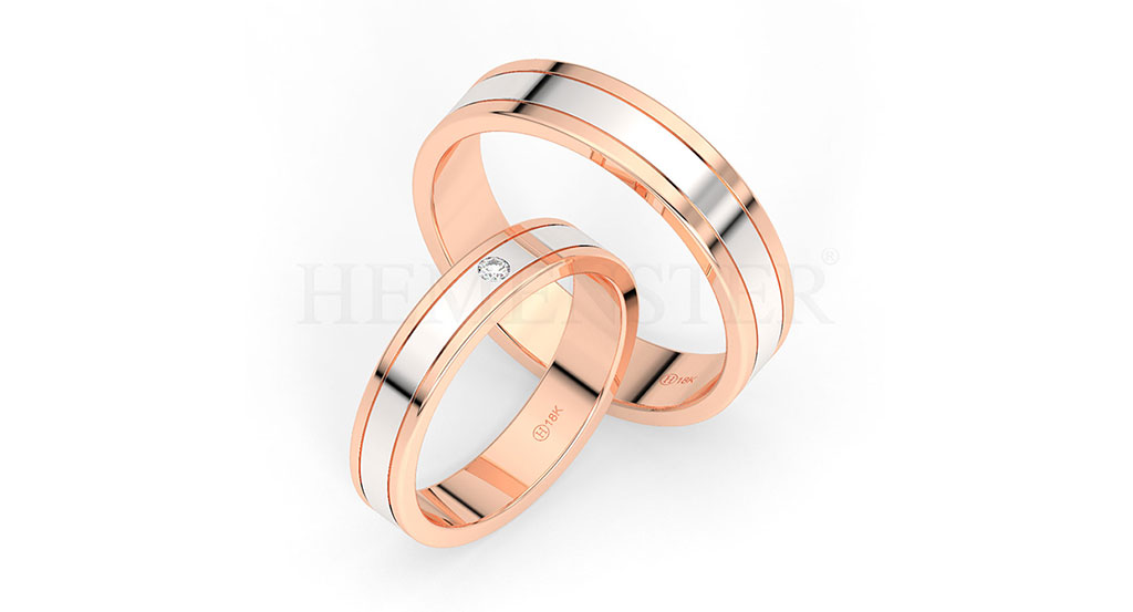 AROS DE MATRIMONIO DE ORO Y DIAMANTES