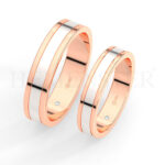 AROS DE MATRIMONIO DE ORO Y DIAMANTES