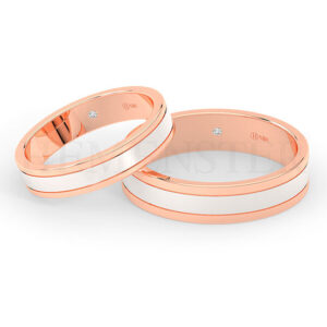 AROS DE MATRIMONIO DE ORO Y DIAMANTES