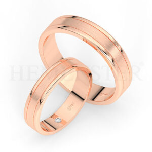 AROS DE MATRIMONIO DE ORO Y DIAMANTES