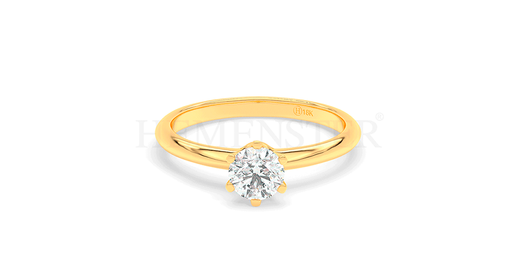 Anillo de oro con diamantes