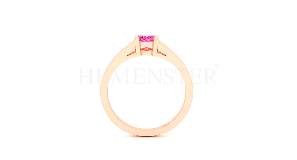 Anillo de oro con gemas de colores