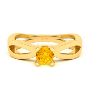Anillo de oro con gemas de colores