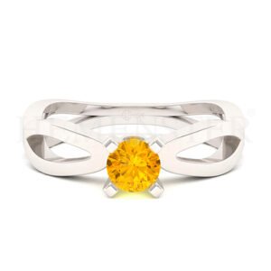 Anillo de oro con gemas de colores