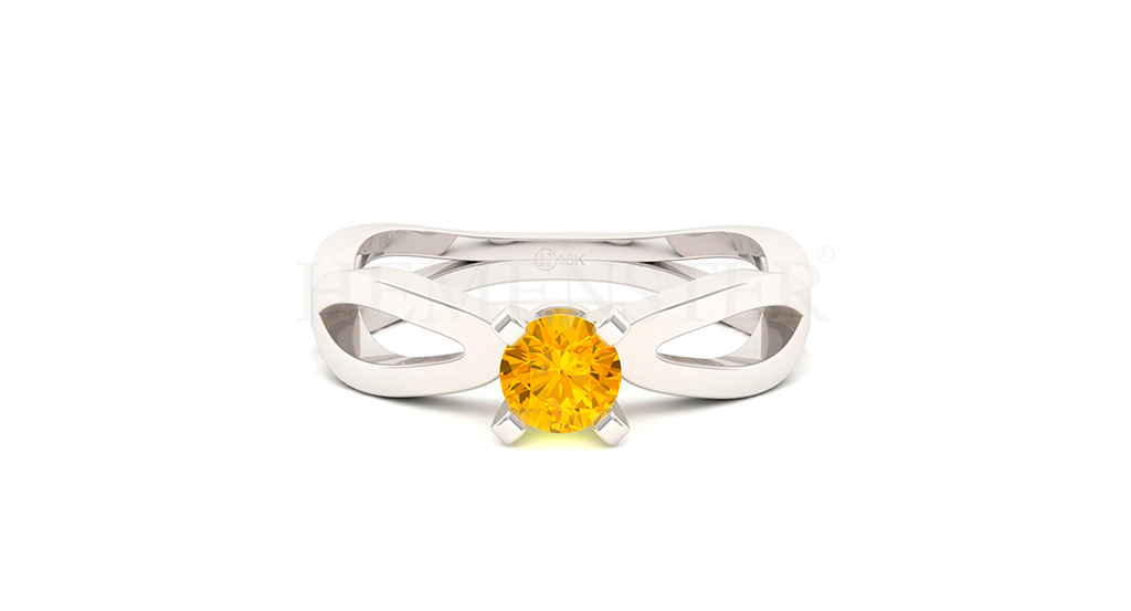 Anillo de oro con gemas de colores