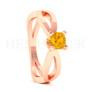 Anillo de oro con gemas de colores