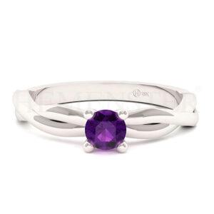 Anillo de oro con gemas de colores