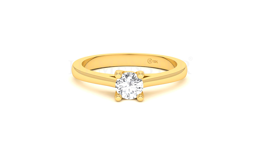 Anillo de oro con gemas de colores