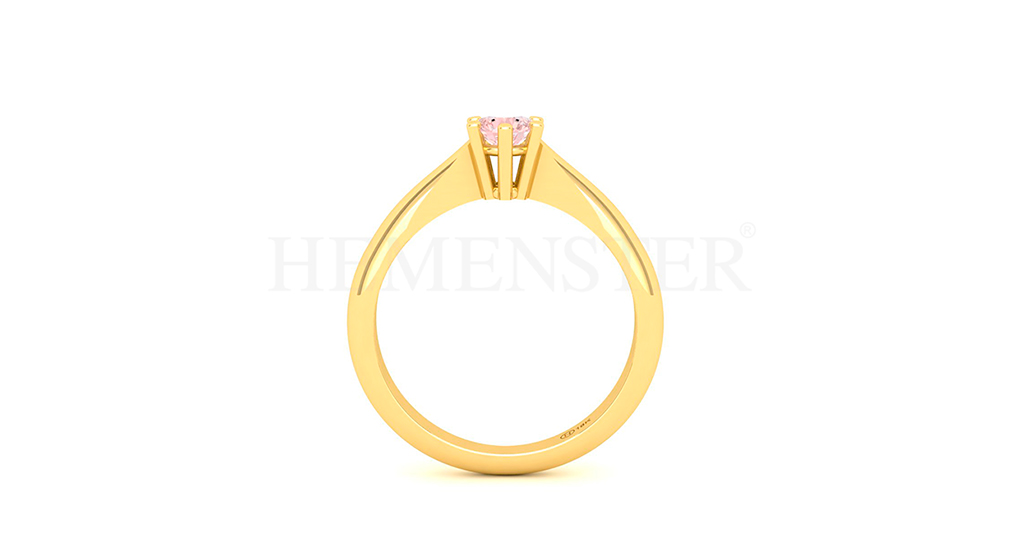 Anillo de oro con gemas de colores