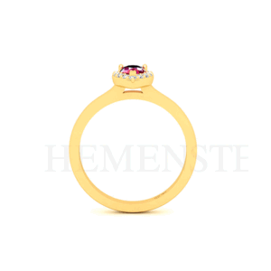 Anillo de oro con Rubi