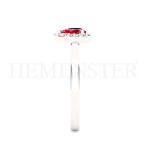 Anillo de oro con Rubi