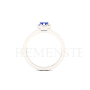 Anillo de oro con tanzanita