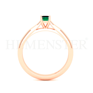 Anillo de compromiso estilo catedral