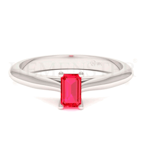 Anillo de oro con Rubi esmeralda