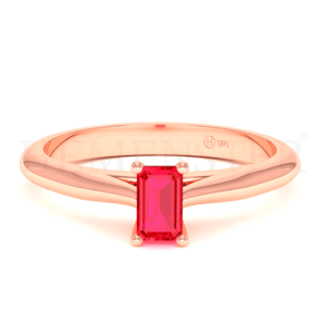 Anillo de oro con Rubi esmeralda