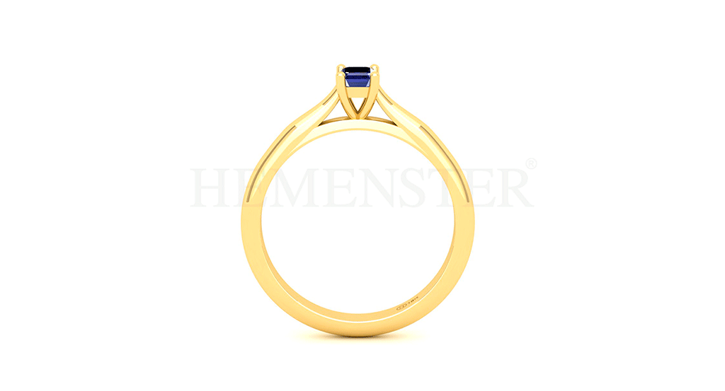 Anillo de oro con zafiro