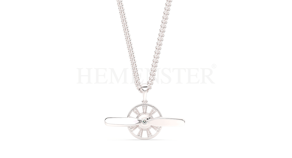 dije de oro y diamantes para hombre