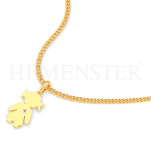 Dije de oro con forma de niña