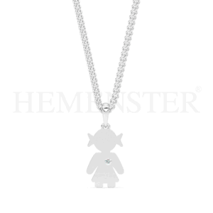 Dije de oro con forma de niña