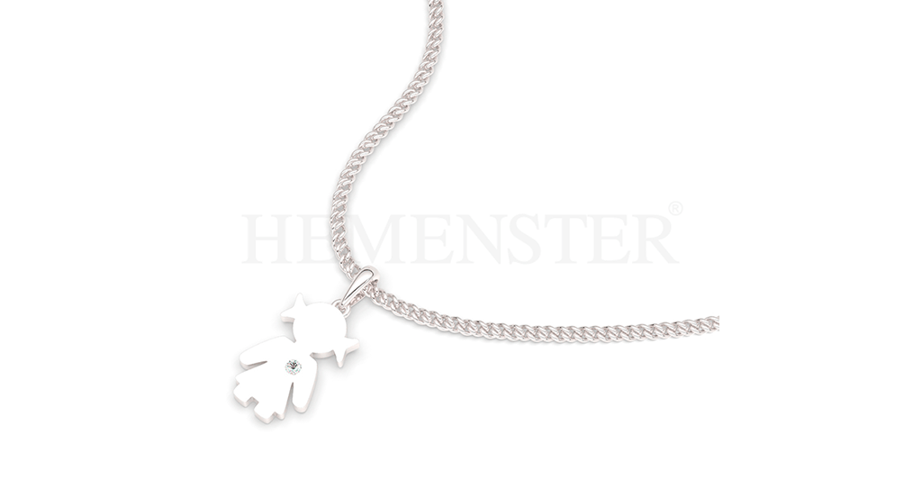 Dije de oro con forma de niña