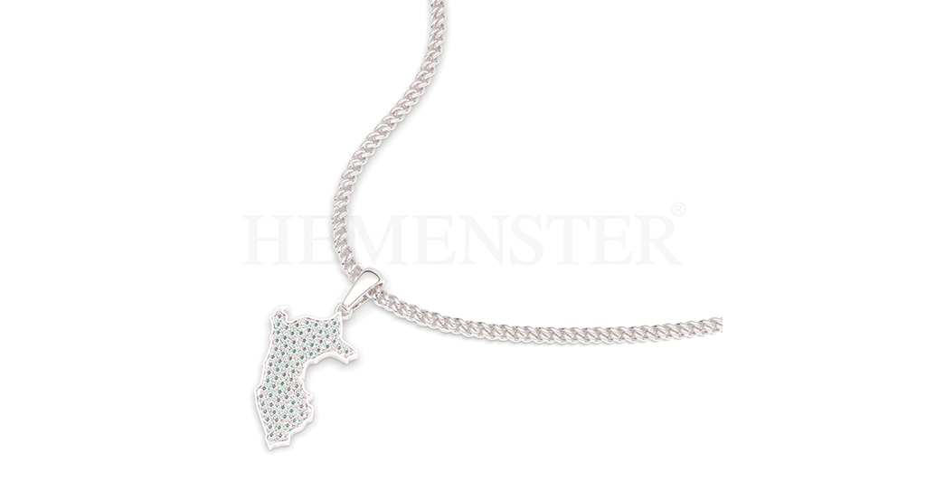 dije de oro y diamantes para hombre