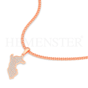 dije de oro y diamantes para hombre