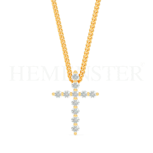 dije de oro y diamantes para hombre