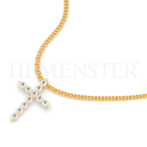 dije de oro y diamantes para hombre